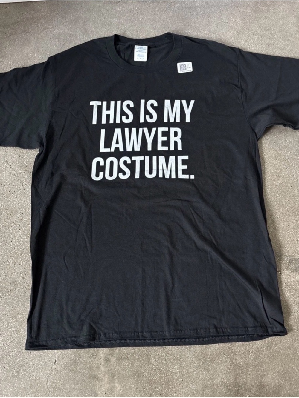 Black "This Is My Lawyer Costume" men’s  T-Shirt Costume